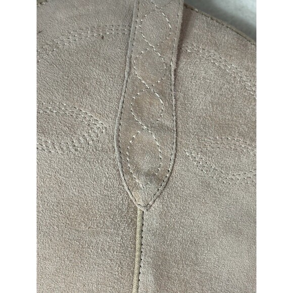 Steve Madden Dollie Womens Tall Tan Suede Western Boots Cowboy Block Heels Sz 7 - Picture 7 of 11